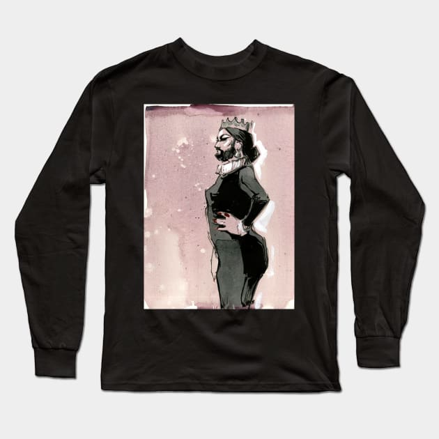 Ms. Ter Long Sleeve T-Shirt by A.E. Kieren Illustration